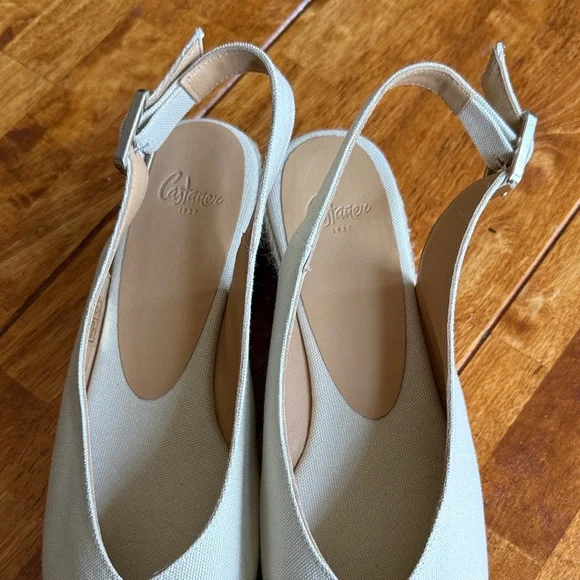 Castaner Espadrille Slingback buckle Wedge Sandals - Light Beige - Picture 6 of 6